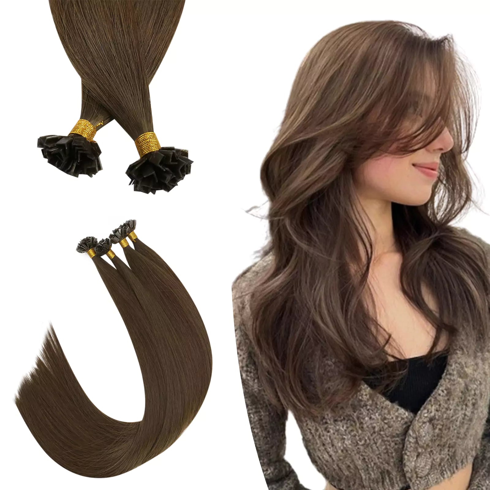 virgin human hair extensins ktips