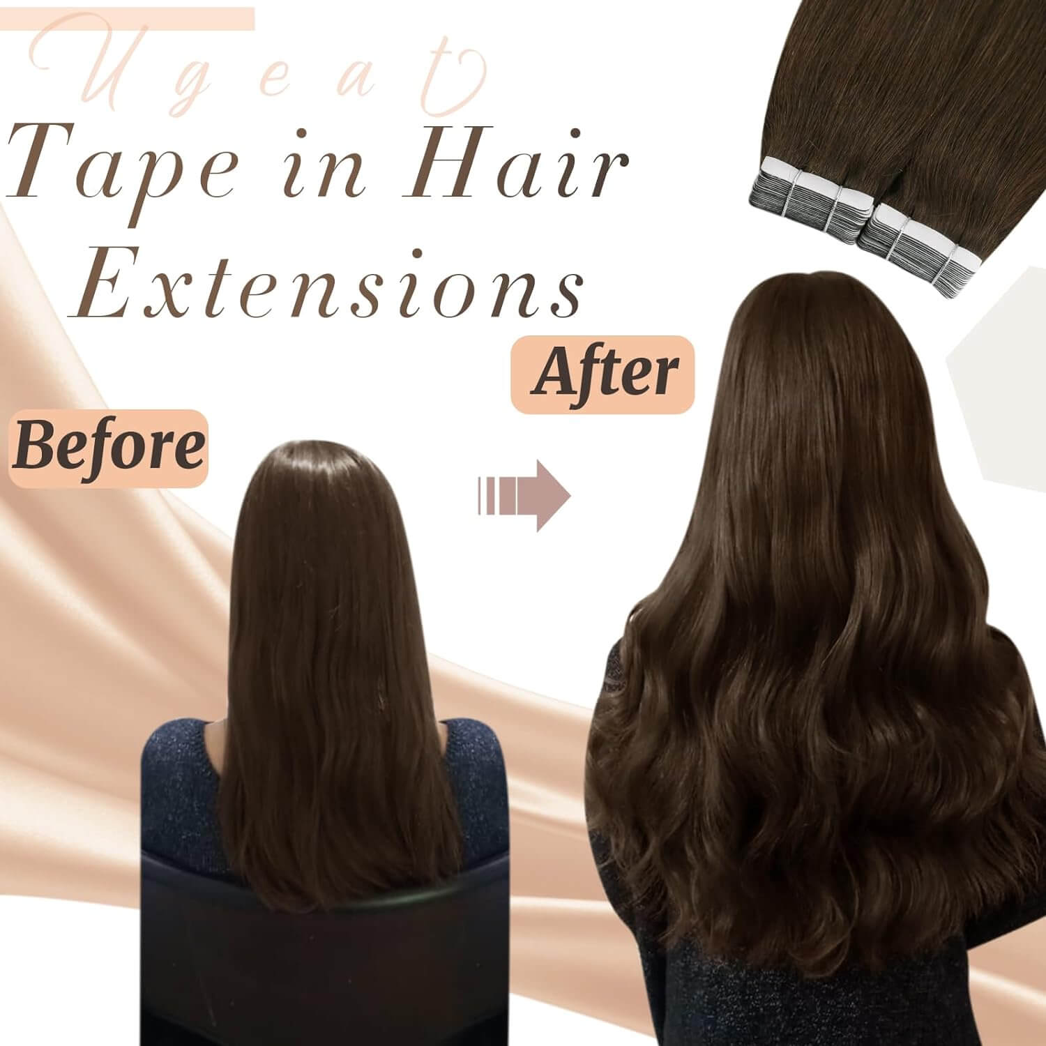Tape on Invisible Hair Extensions Human Hair Extensions