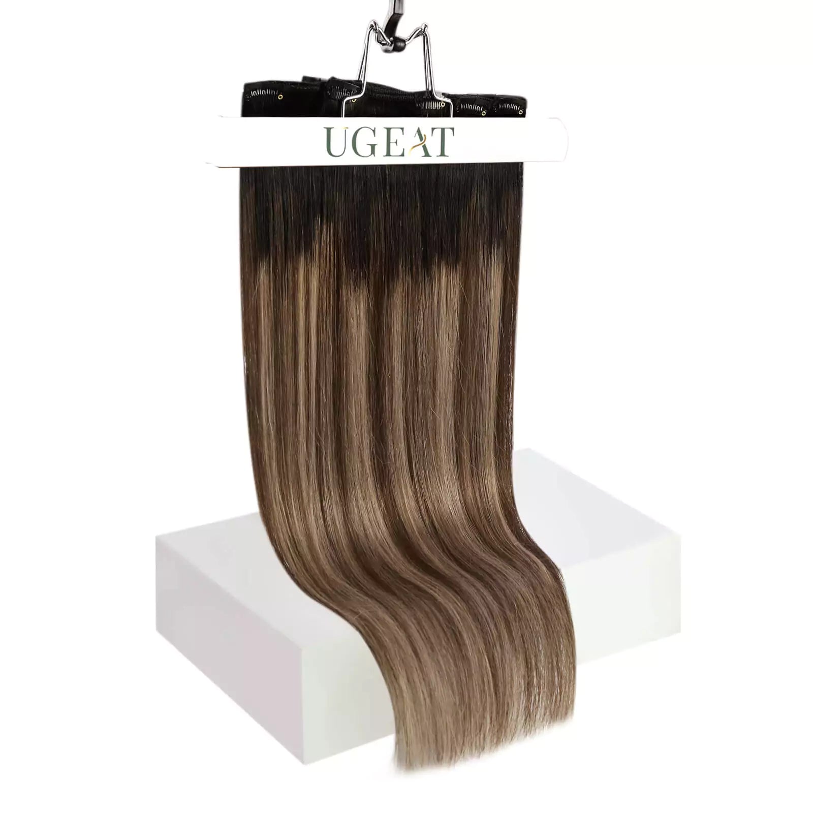 human hair extensions clip in double weft