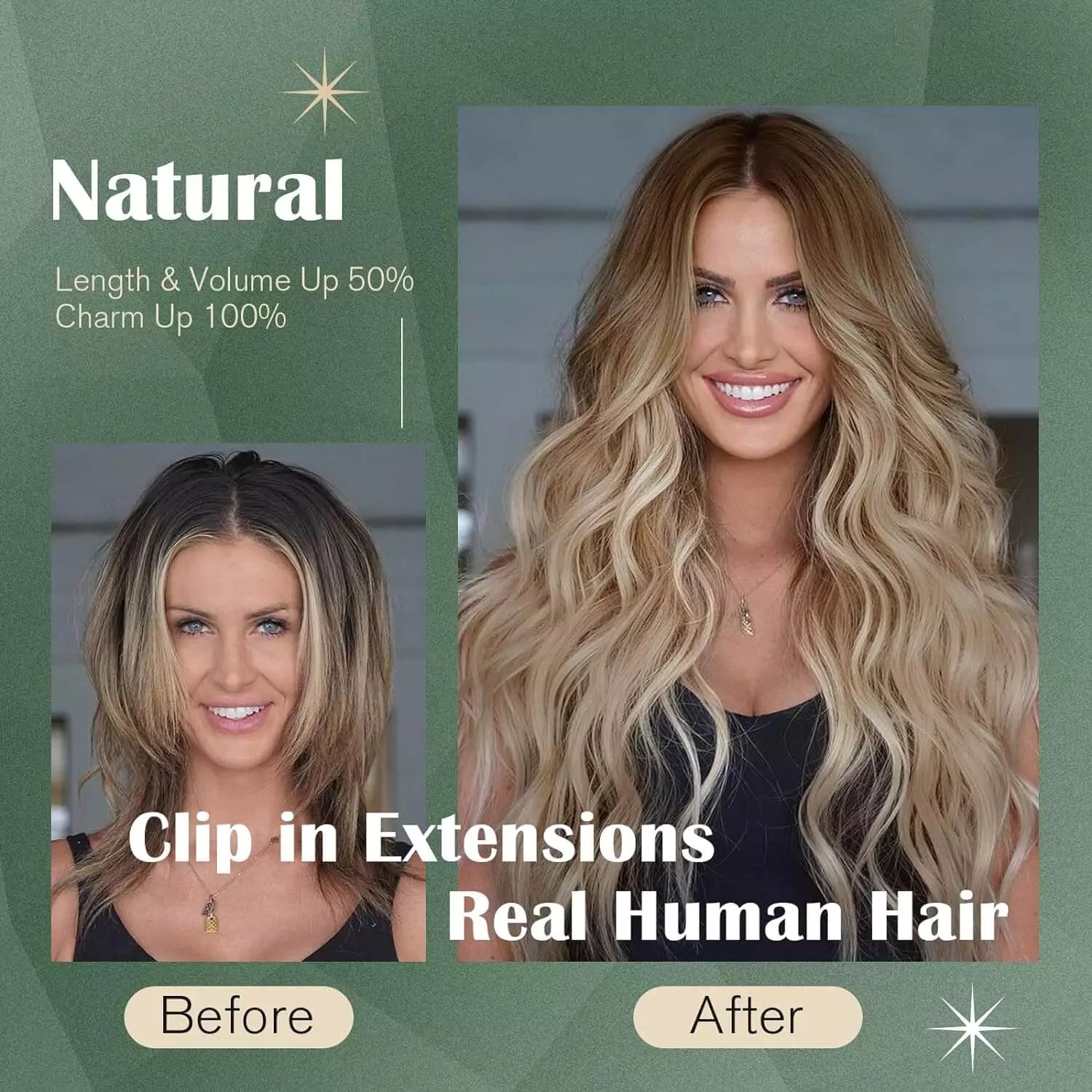 Clip in hair extension beautiful color 3/8/22