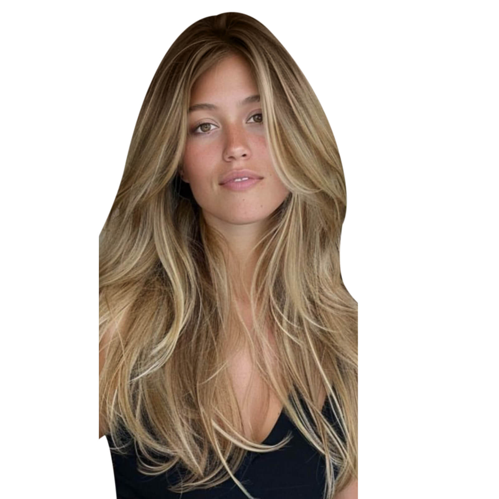 [Pre-sale] Fishing Net Toppers Virgin Human Hair Balayage Toppee Wigle