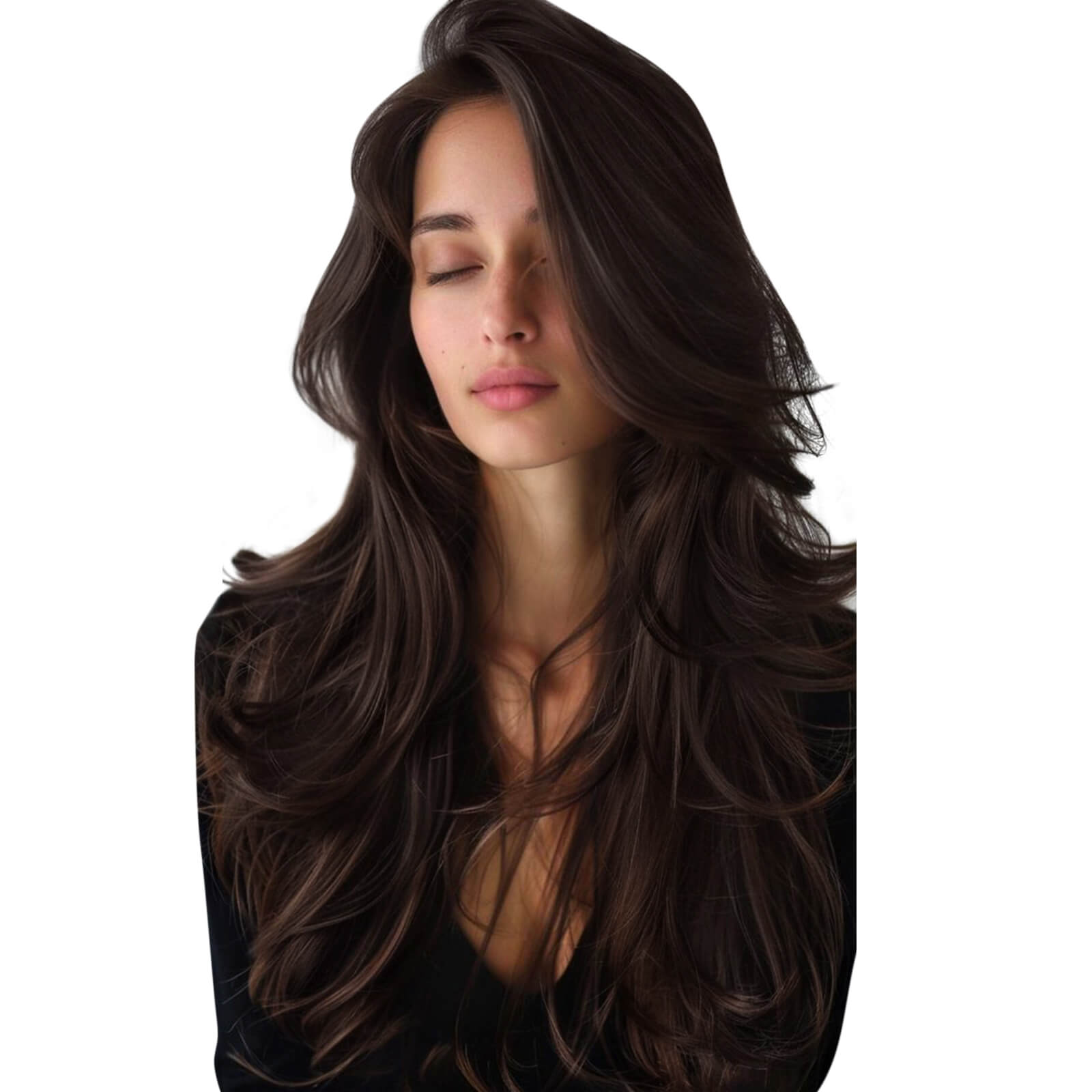 Virgin Hair Toppers Real Human Hair Dark Brown