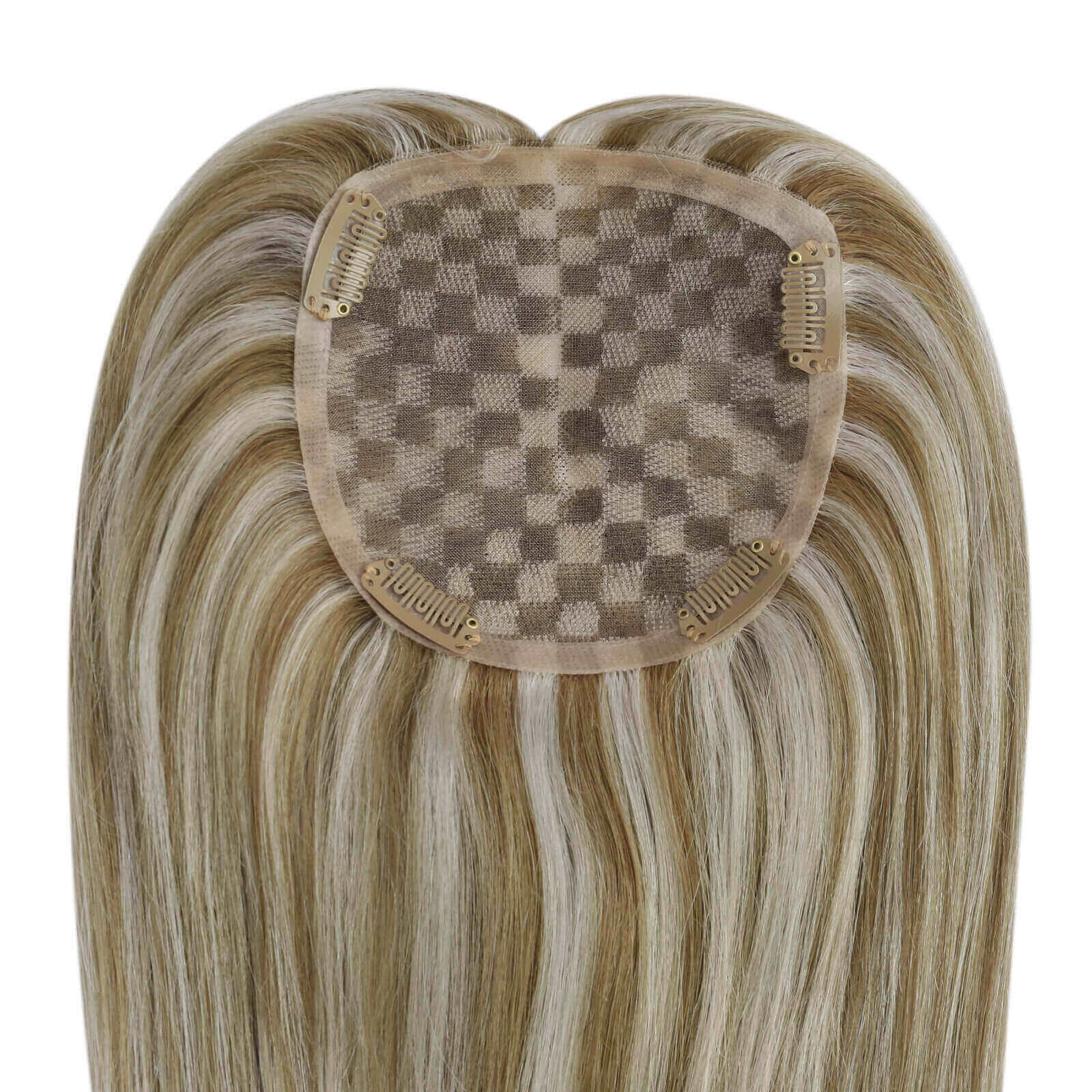 large base remy hair topper for women