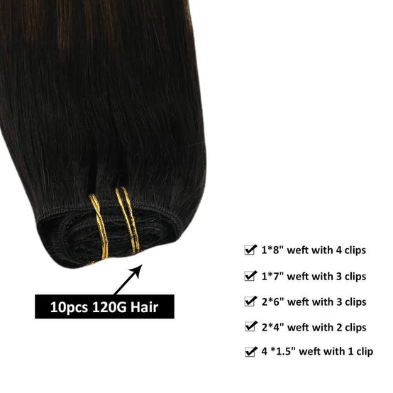 clip on hair extensions human hair