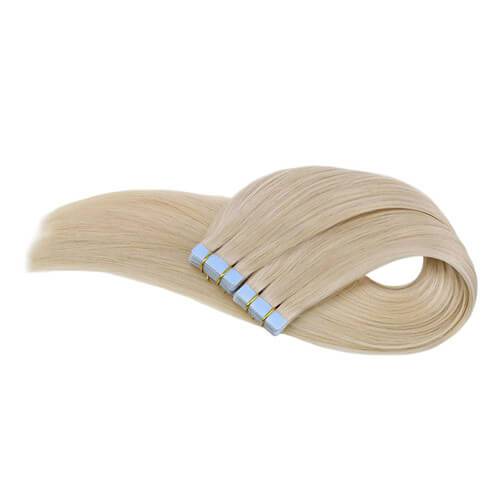 Tape in Hair Extensions Solid Bleach Blonde #613 Color – UgeatHair ...
