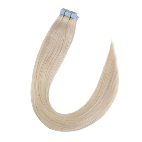 Tape in Hair Extensions Solid Bleach Blonde #613 Color – UgeatHair ...